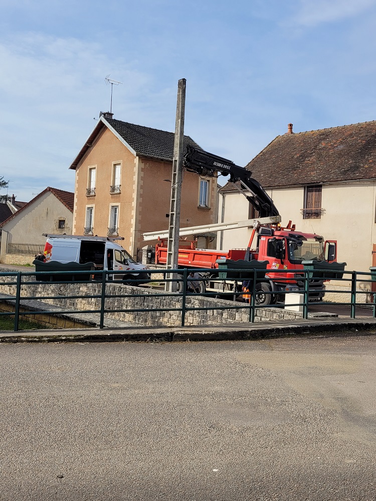 retrait du dernier poteau