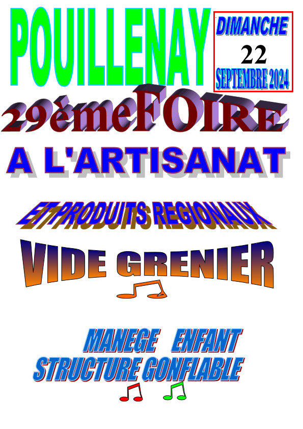 affiche foire 