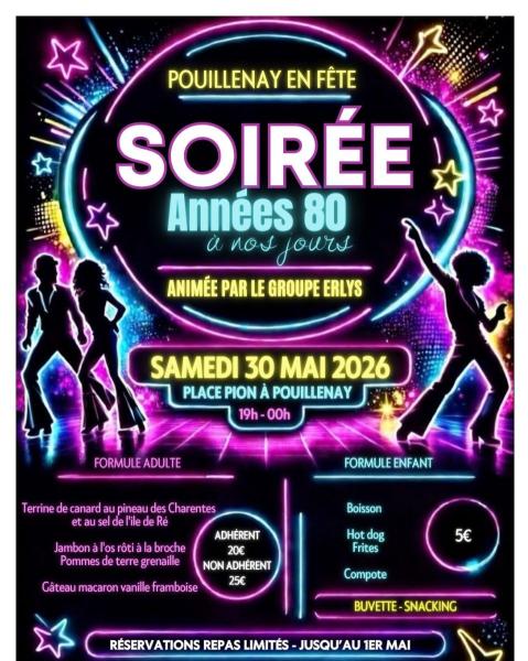affiche de la  soirée du 30 mai